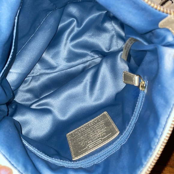 •COACH•POPPY DAISY MADRAS SIGNATURE "C" CANVAS SHOULDER/CROSSBODY BAG EUC - Picture 10 of 11